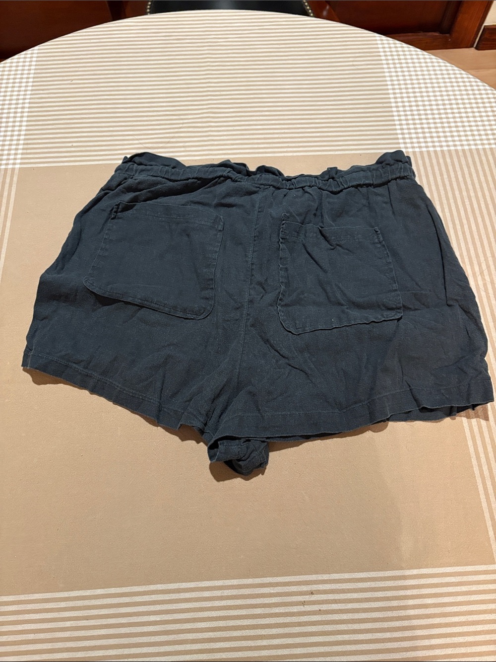 Universal Thread Black Drawcord Linen-Blend Pocket Shorts - Picture 3 of 3